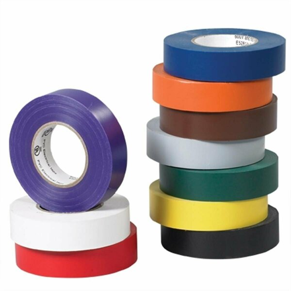 Continuaciones 0.75 in. x 20 yards White Electrical Tape -10PK CO3351032
